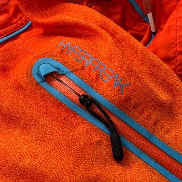 ONeill Mens Mid-Length Board Shorts Size 32 Orange/Blue Striped Drawstring Fit L - Picture 11 of 11